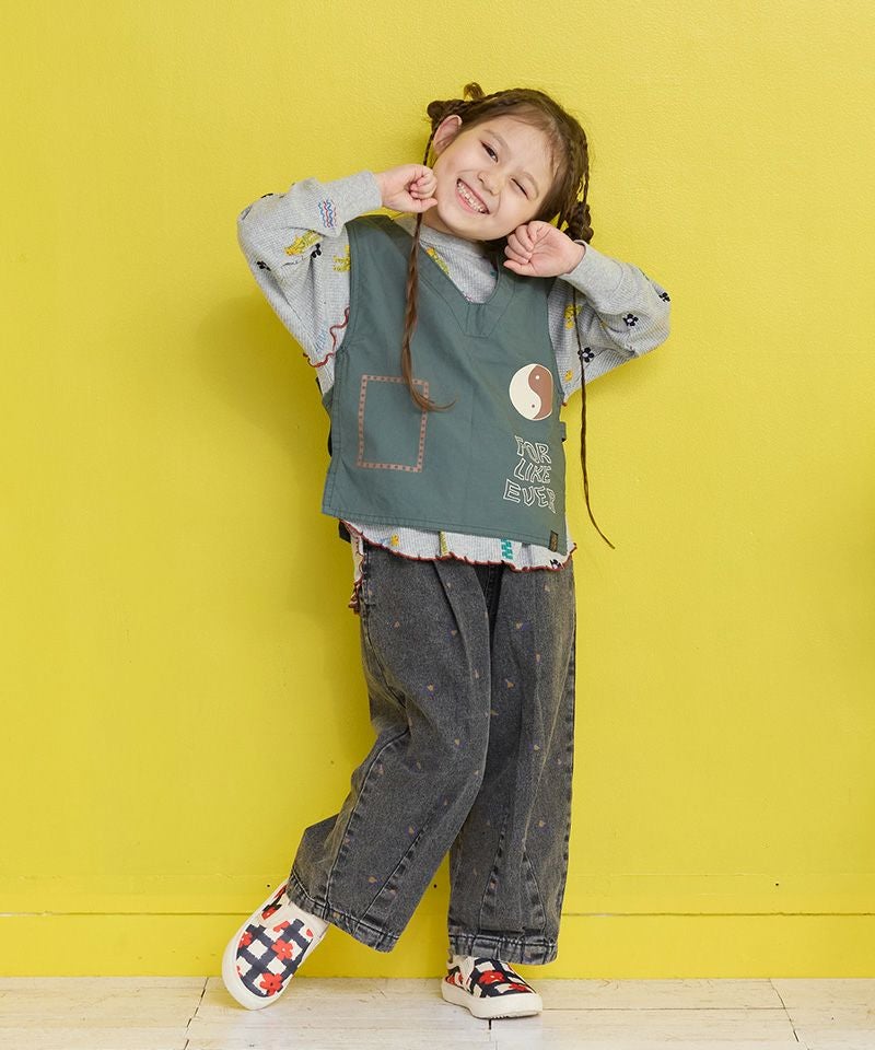 レオパードデニムコクーンタックパンツ ｜ ボトムス ｜ 子供服の