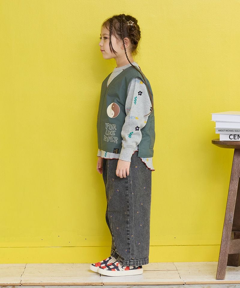 レオパードデニムコクーンタックパンツ ｜ ボトムス ｜ 子供服の