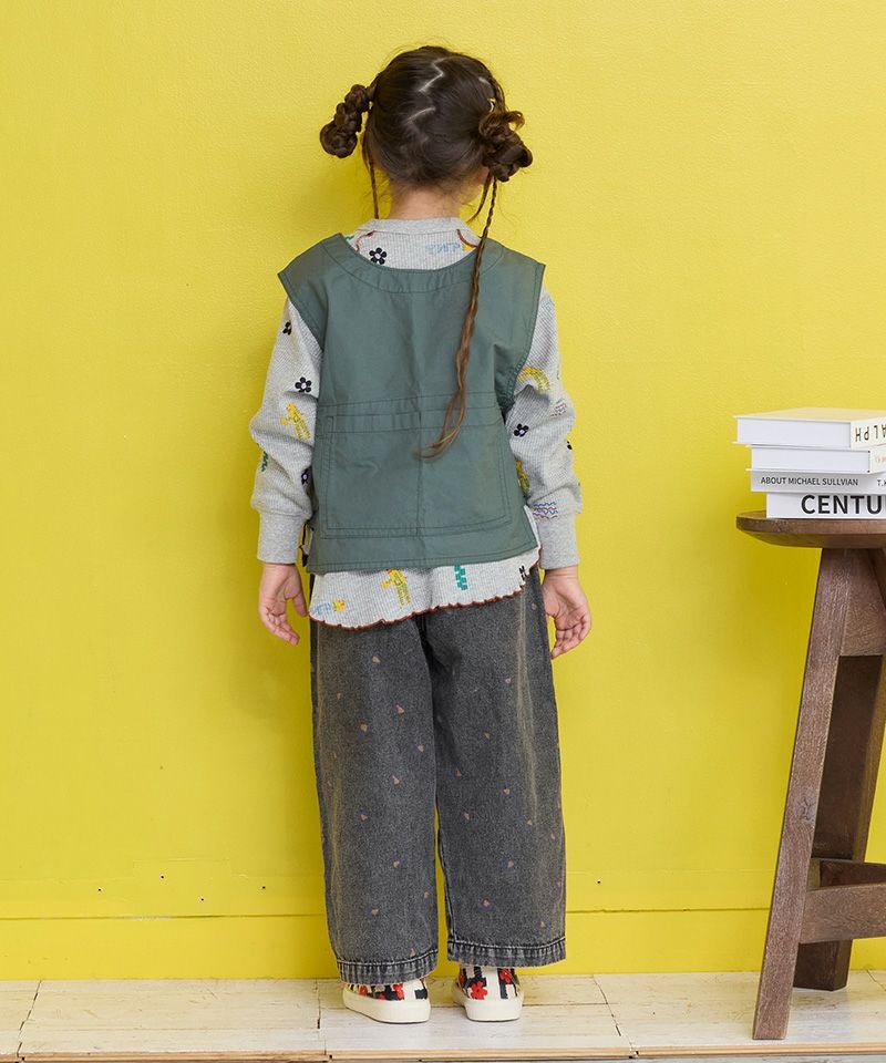 レオパードデニムコクーンタックパンツ ｜ ボトムス ｜ 子供服の