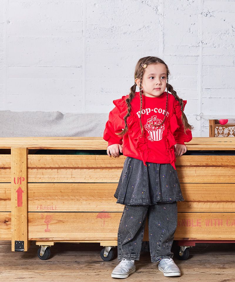 レオパードデニムコクーンタックパンツ ｜ ボトムス ｜ 子供服の