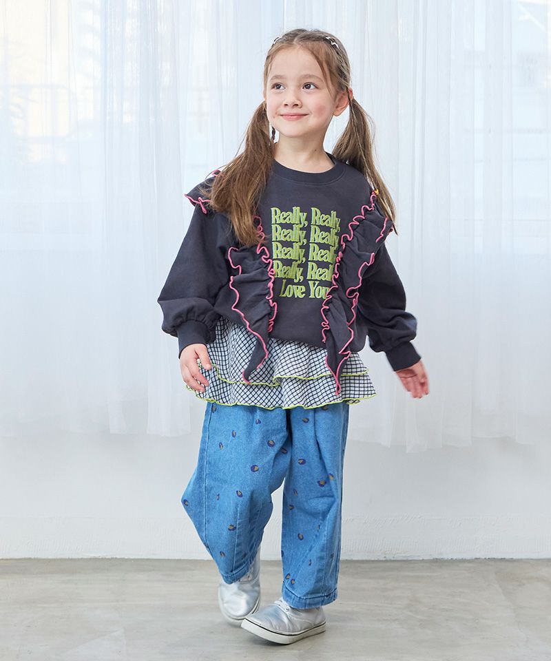 レオパードデニムコクーンタックパンツ ｜ ボトムス ｜ 子供服の