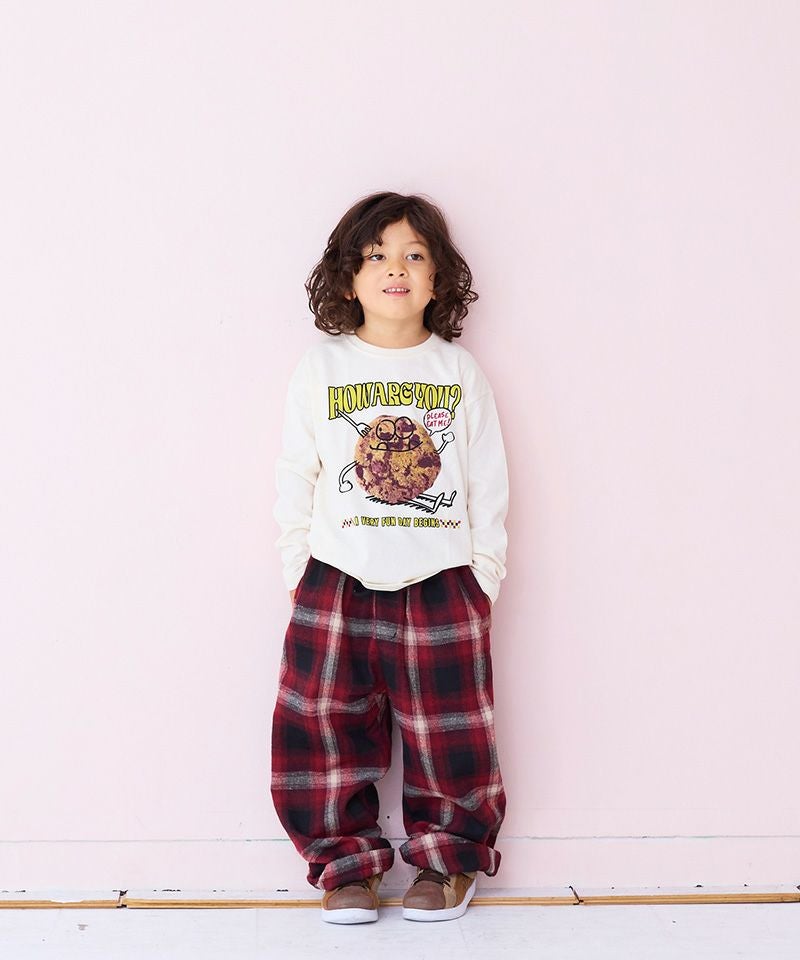 イージーワイドチェックパンツ ｜ ボトムス ｜ 子供服のセレクト