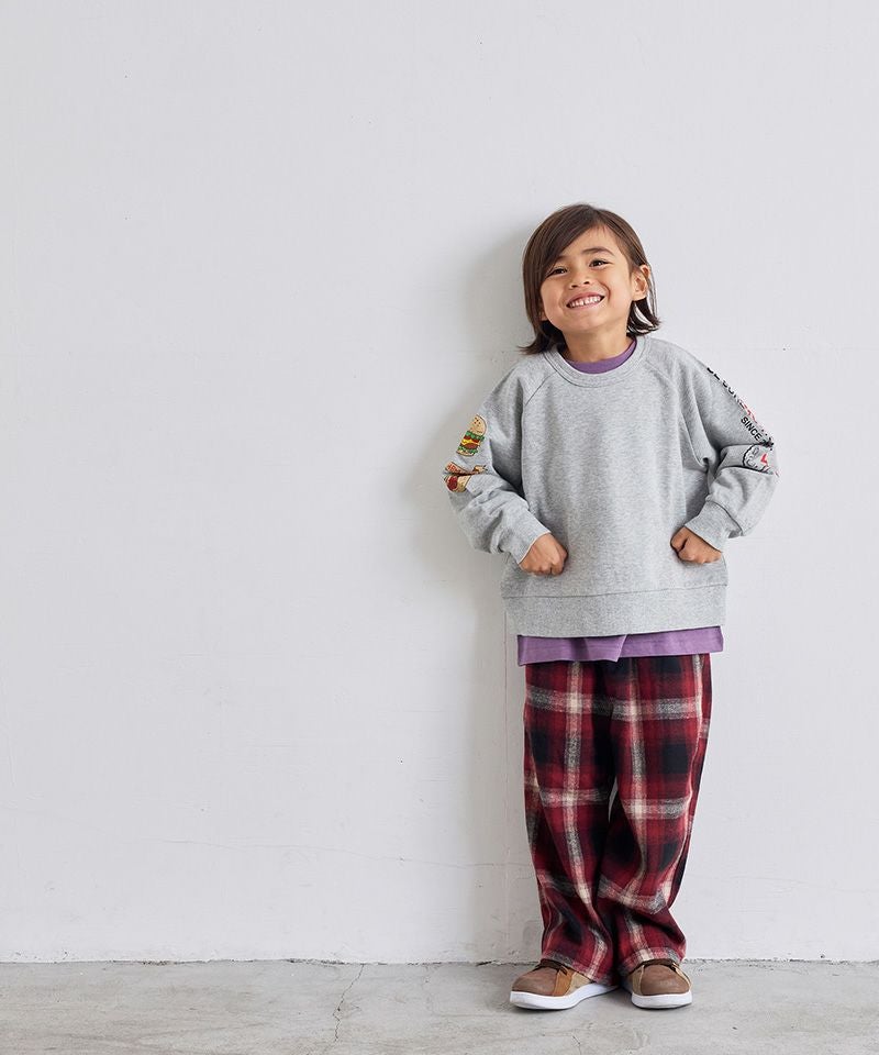 イージーワイドチェックパンツ ｜ ボトムス ｜ 子供服のセレクト
