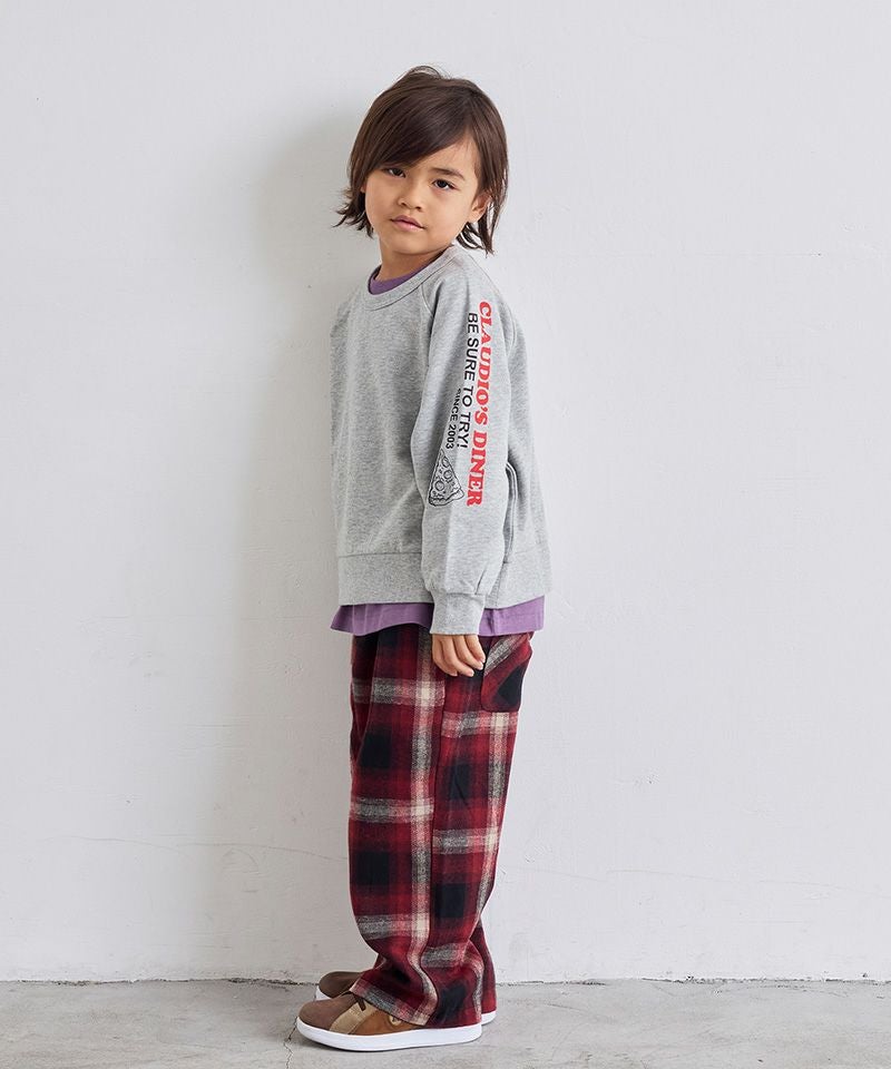 イージーワイドチェックパンツ ｜ ボトムス ｜ 子供服のセレクト