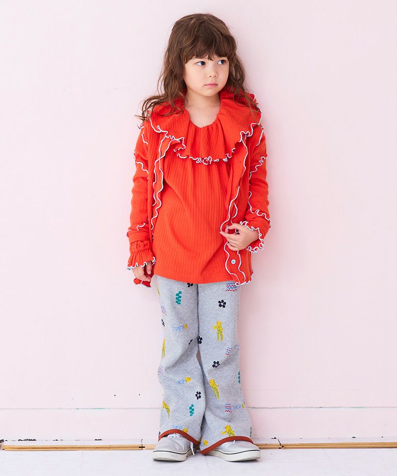 リブフリルカラーカットソー ｜ トップス ｜ 子供服のセレクトショップ