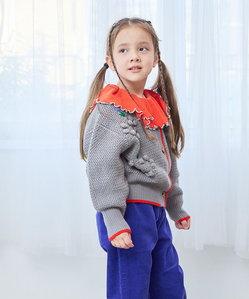 リブフリルカラーカットソー ｜ トップス ｜ 子供服のセレクトショップ