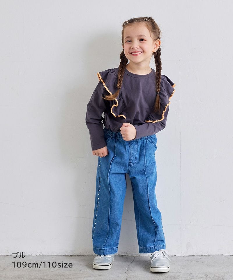 スタッズライクデニムパンツ ｜ ボトムス ｜ 子供服のセレクトショップ