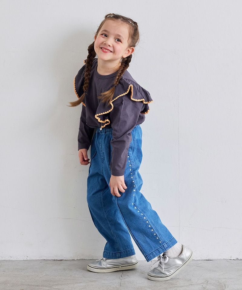 スタッズライクデニムパンツ ｜ ボトムス ｜ 子供服のセレクトショップ