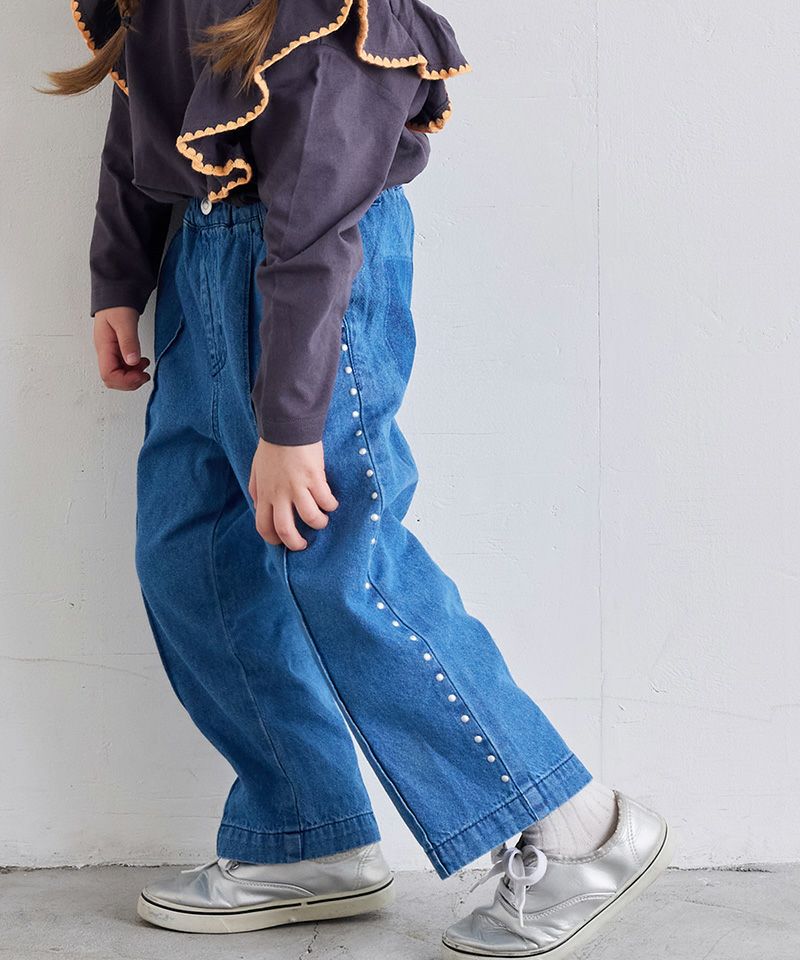 スタッズライクデニムパンツ ｜ ボトムス ｜ 子供服のセレクトショップ