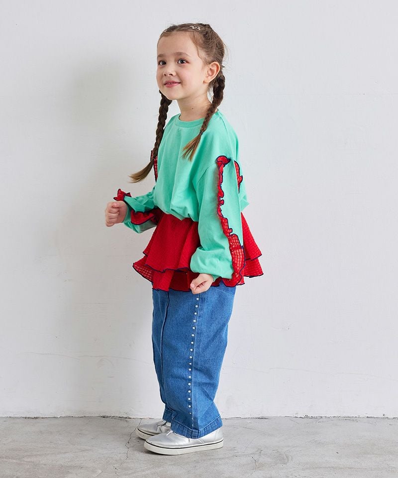 スタッズライクデニムパンツ ｜ ボトムス ｜ 子供服のセレクトショップ