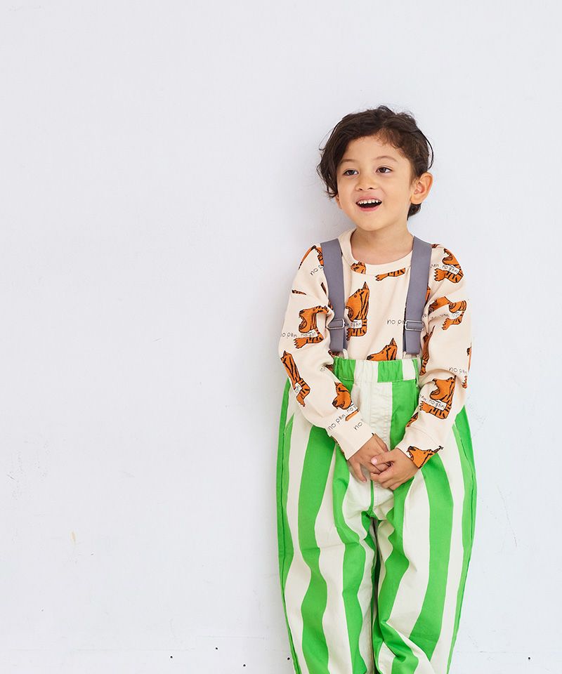 おりゅうページ ツイル総柄エヴォルブサロペット ｜ ボトムス ｜ 子供服のセレクト