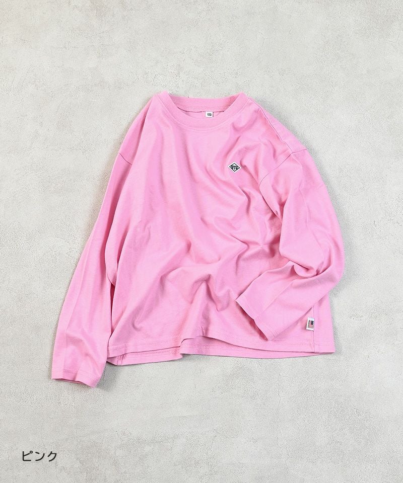 COTTON from U.S.A マイニチワッペン無地ロンTee／一部店舗限定