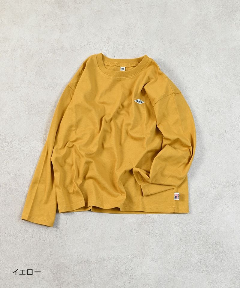 COTTON from U.S.A マイニチワッペン無地ロンTee／一部店舗限定