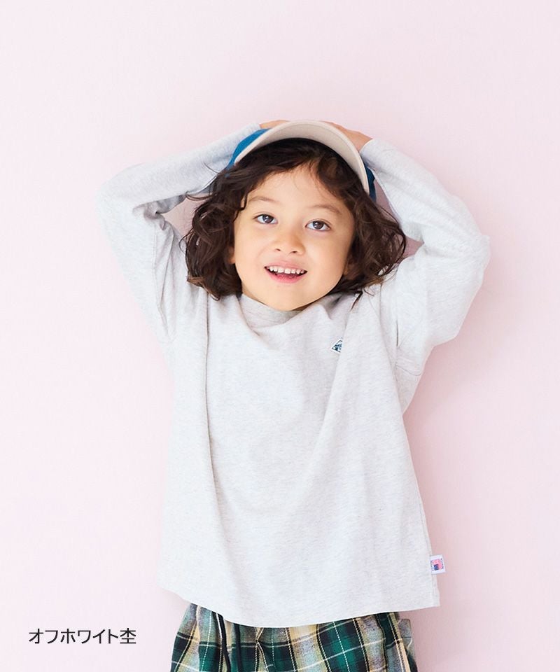 COTTON from U.S.A マイニチワッペン無地ロンTee／一部店舗限定