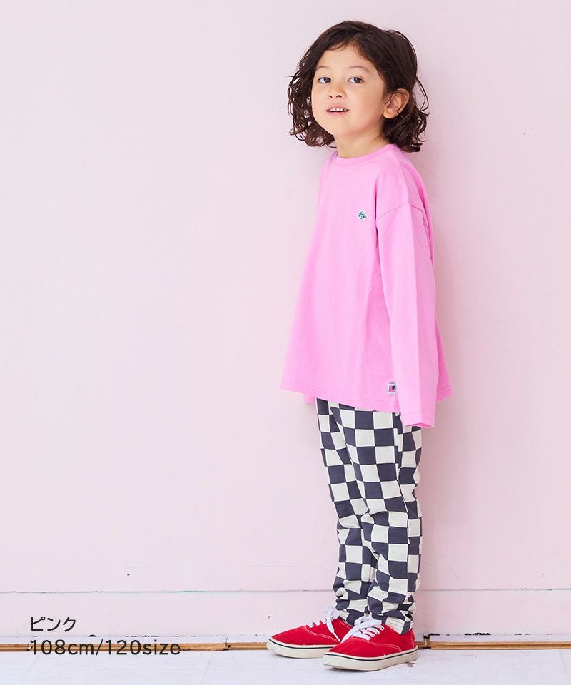 COTTON from U.S.A マイニチワッペン無地ロンTee／一部店舗限定