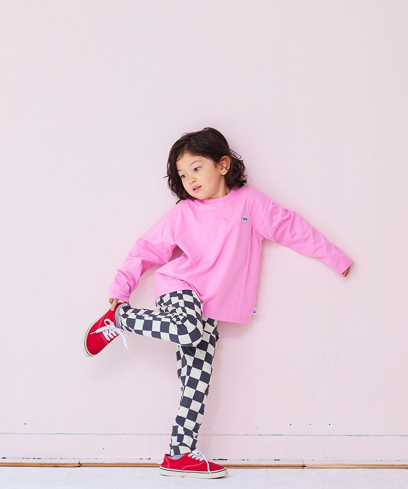 COTTON from U.S.A マイニチワッペン無地ロンTee／一部店舗限定