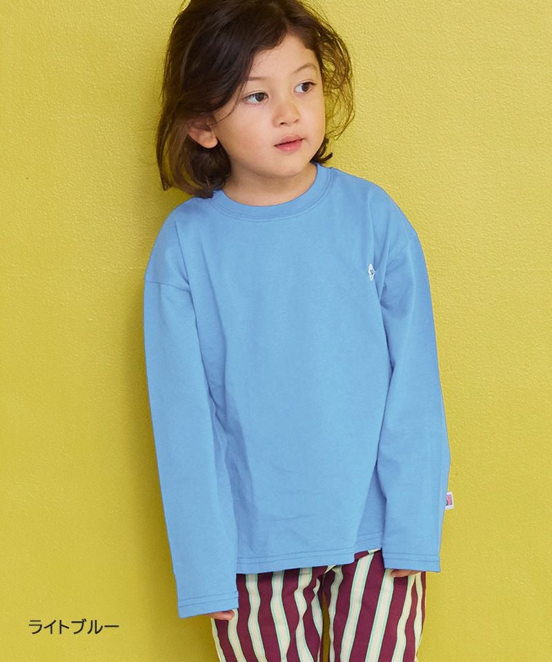 COTTON from U.S.A マイニチワッペン無地ロンTee／一部店舗限定