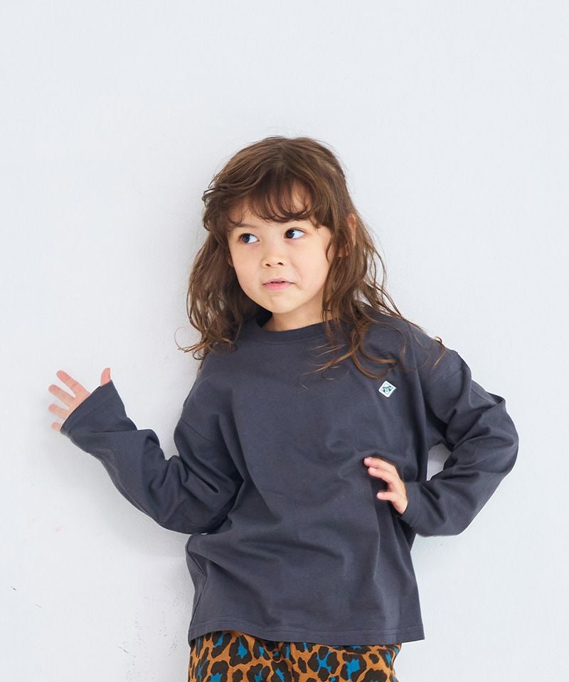 COTTON from U.S.A マイニチワッペン無地ロンTee／一部店舗限定