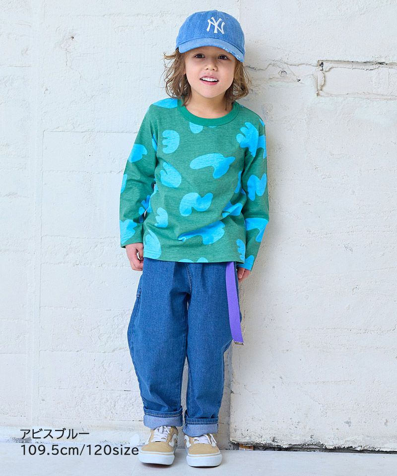 デニムタックロングパンツ ｜ ボトムス ｜ 子供服のセレクトショップ