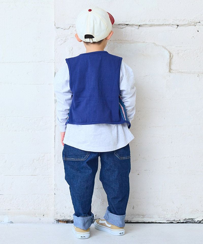 デニムタックロングパンツ ｜ ボトムス ｜ 子供服のセレクトショップ