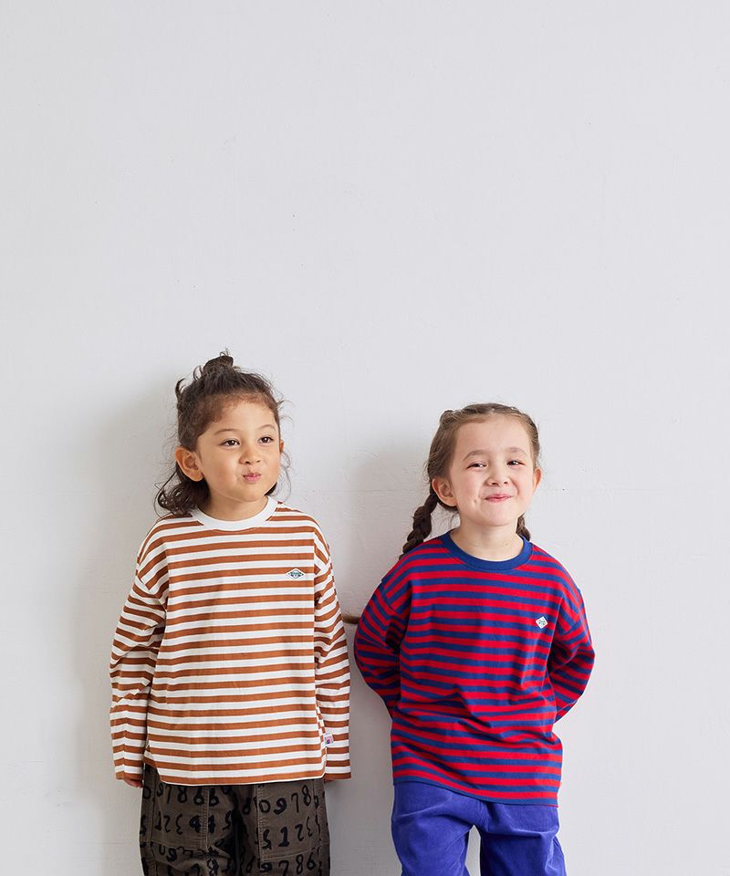 COTTON from U.S.A マイニチワッペンボーダーロンTee／一部店舗限定