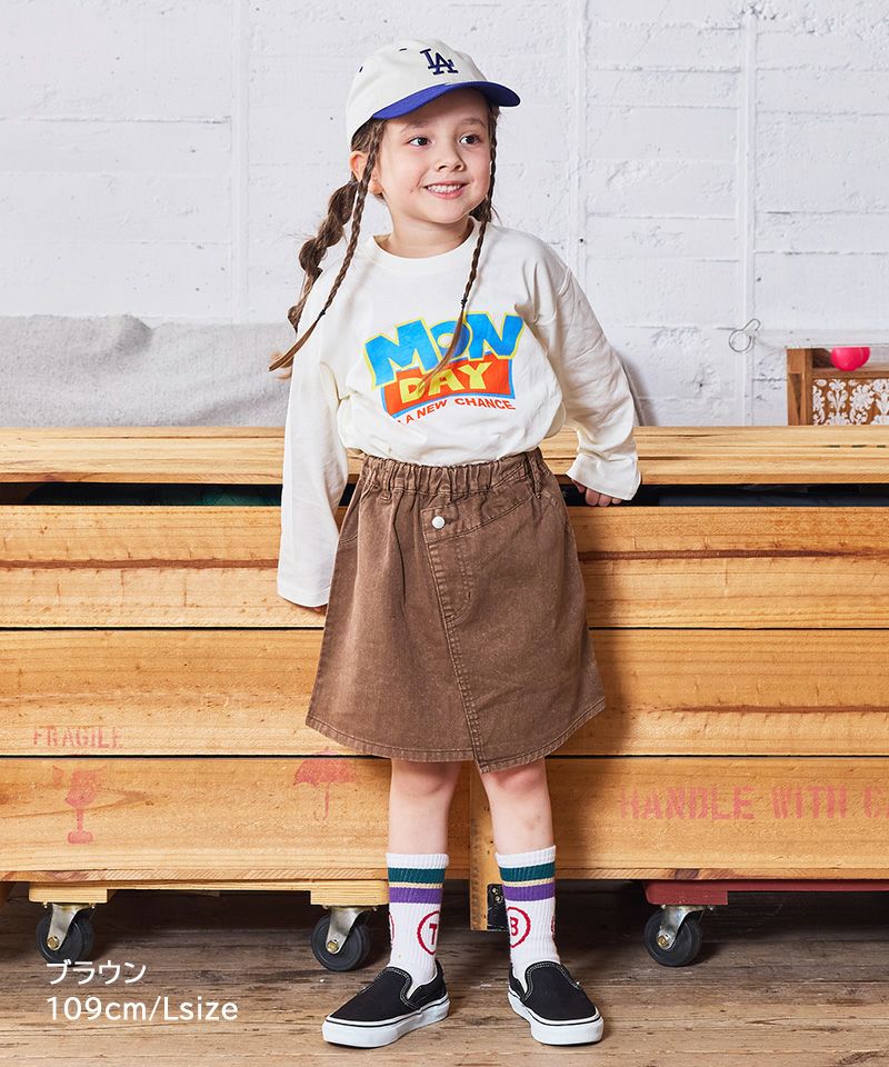 クロスディテールミニスカート ｜ ボトムス ｜ 子供服のセレクト