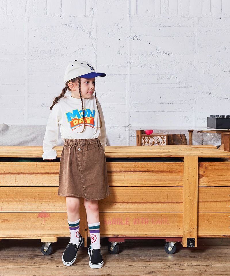 クロスディテールミニスカート ｜ ボトムス ｜ 子供服のセレクト