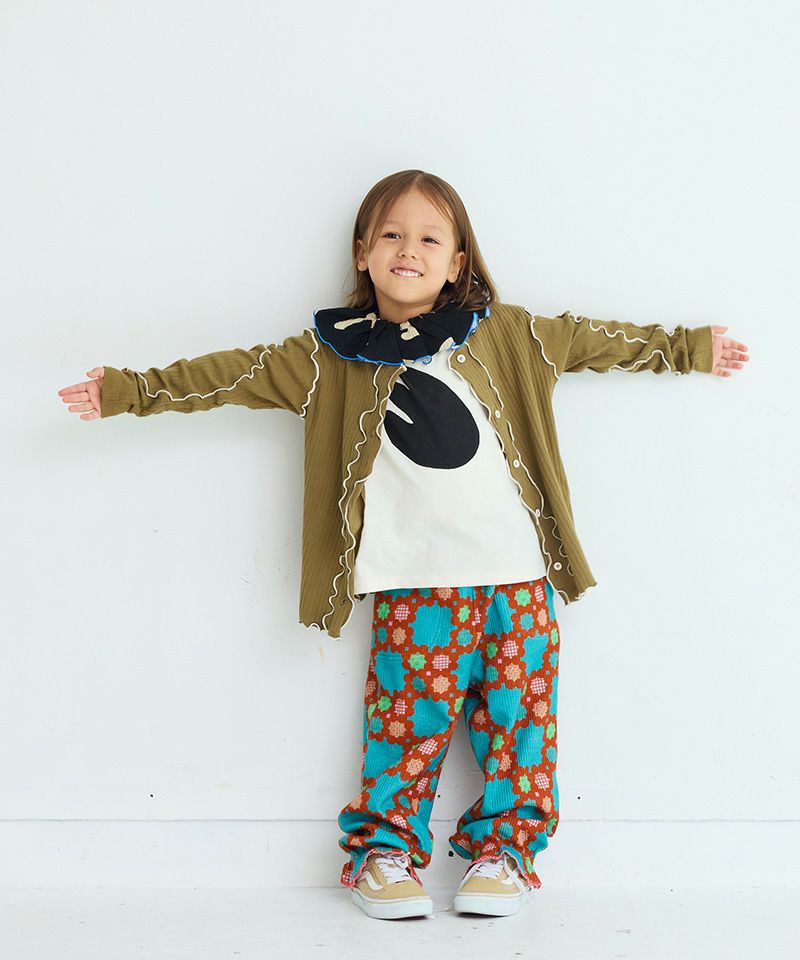 総柄ワッフルキャンディロングパンツ ｜ ボトムス ｜ 子供服のセレクト