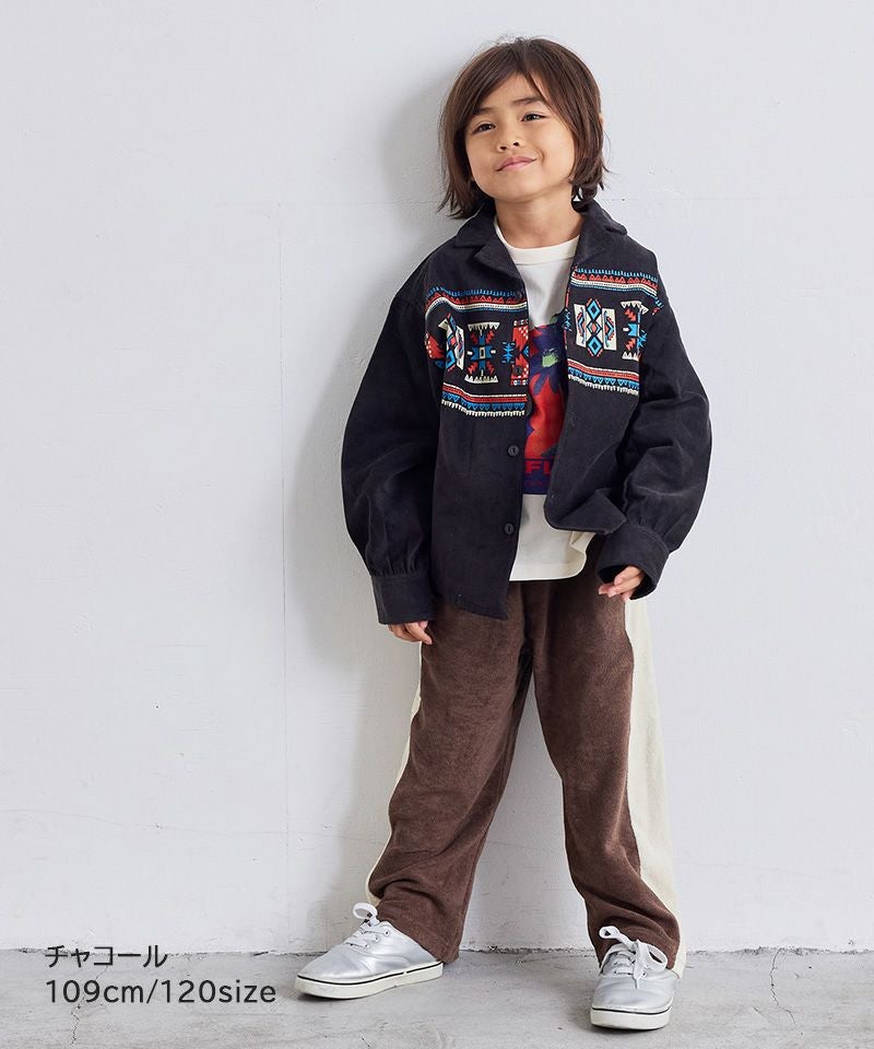 ネイティブ柄コールテンシャツジャケット ｜ アウター・ジャケット