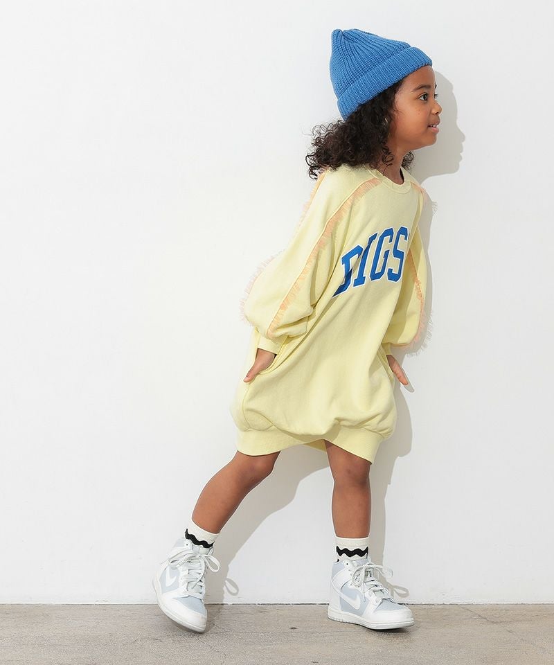 カレッジロゴスウェットワンピース ｜ ワンピース ｜ 子供服のセレクト