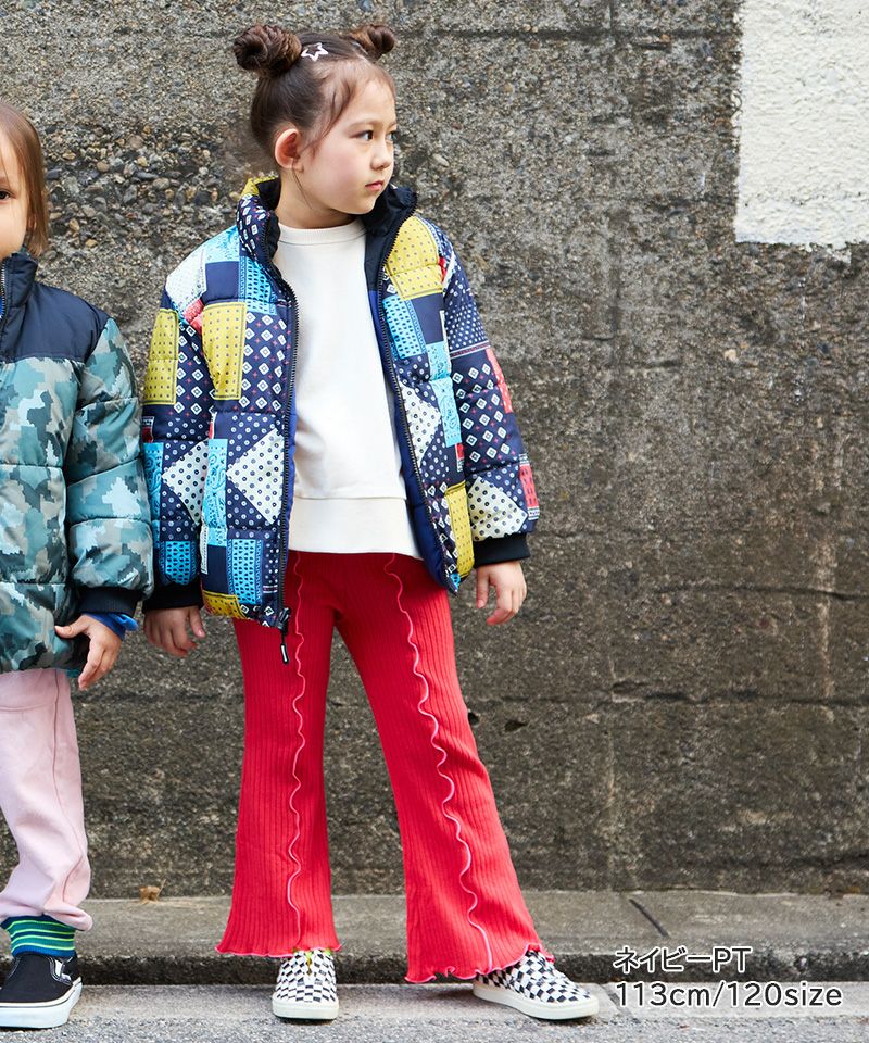 TIME SALE】【マシンウォッシャブル】リバーシブル総柄スタンドカラー