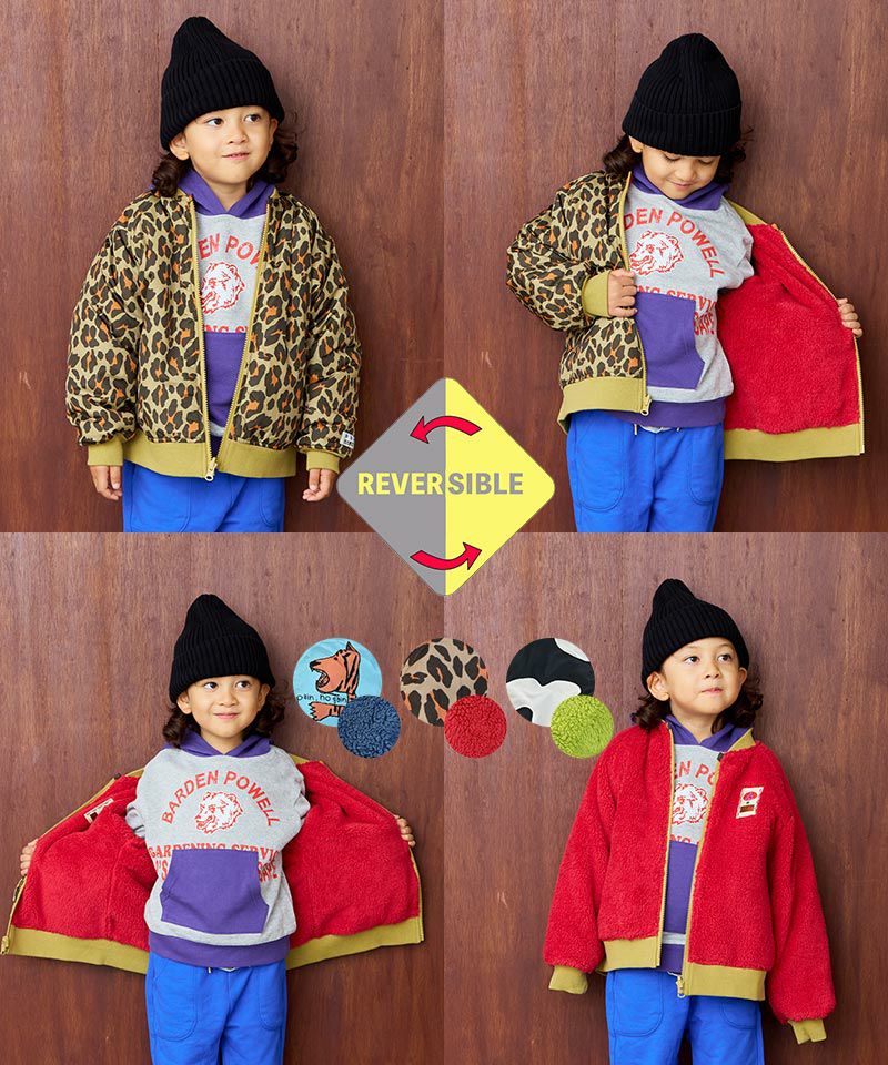lali kids リバーシブル 刺繍 ジャケット TIME SALE】リバーシブルブルゾン ｜ アウター・ジャケット ｜ 子供服