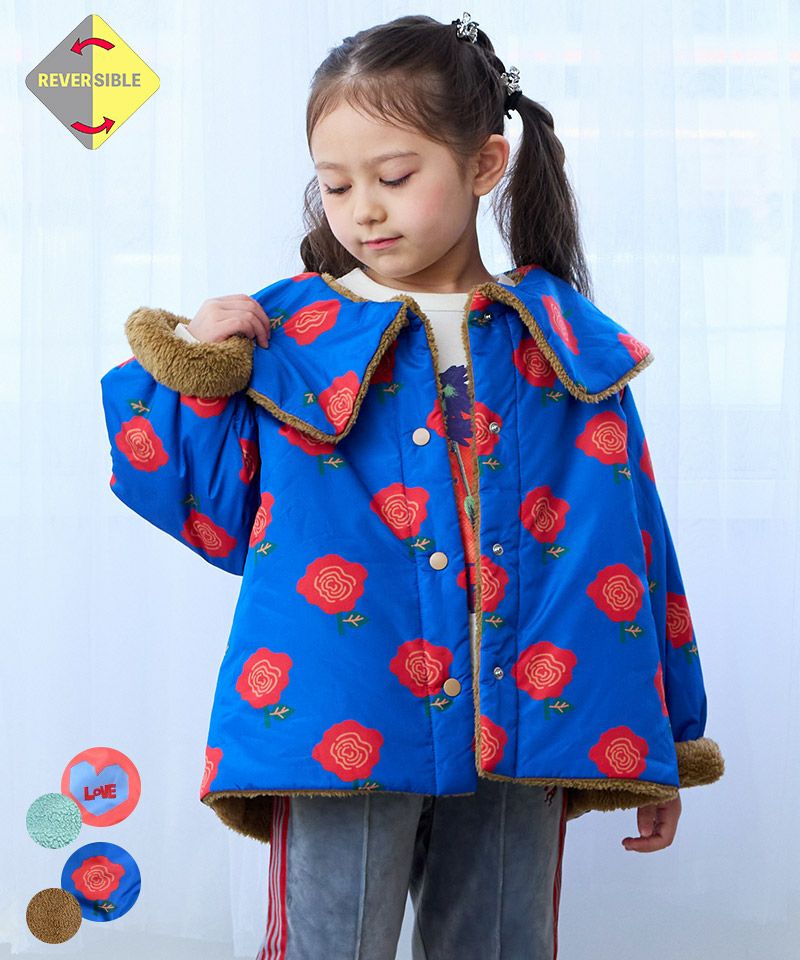 リバーシブルビッグカラージャケット ｜ アウター・ジャケット ｜ 子供