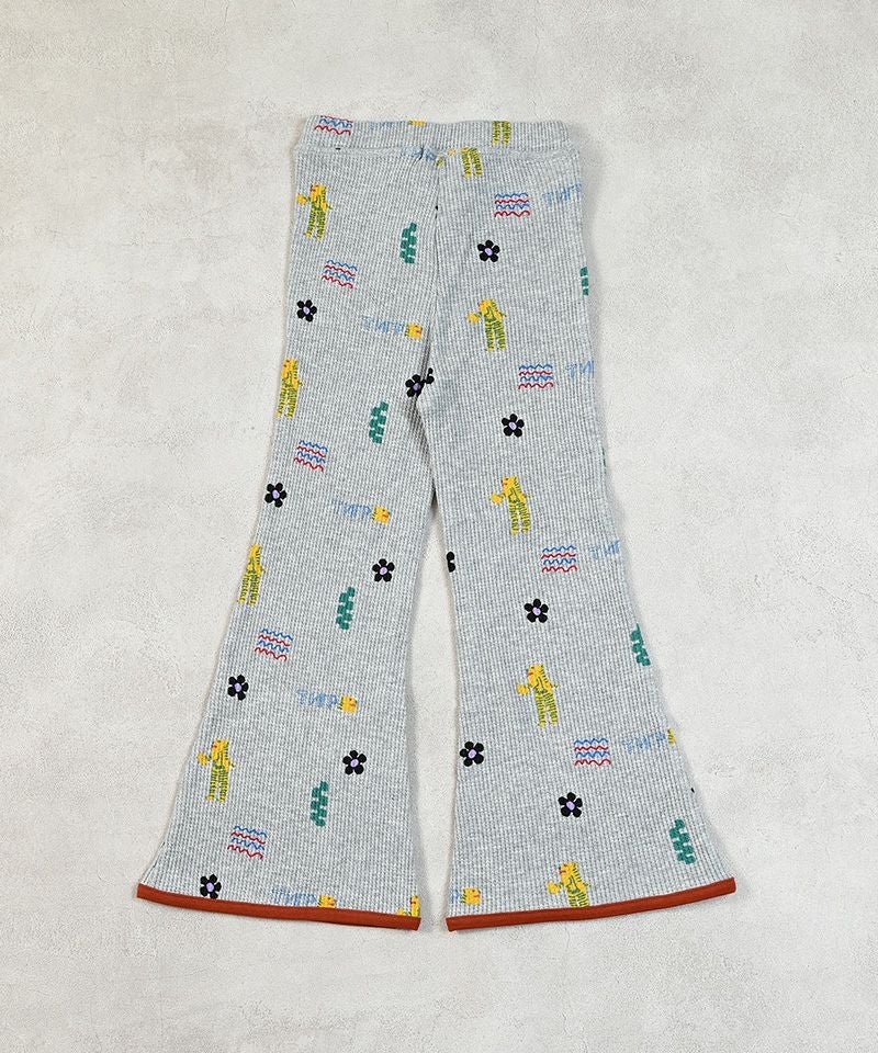 総柄ワッフルパイピングフレア－パンツ ｜ ボトムス ｜ 子供服の