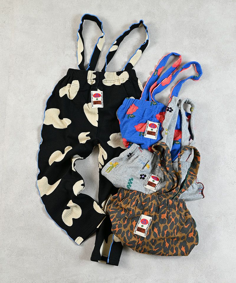 総柄ワッフル2wayサロペット ｜ ボトムス ｜ 子供服のセレクトショップ