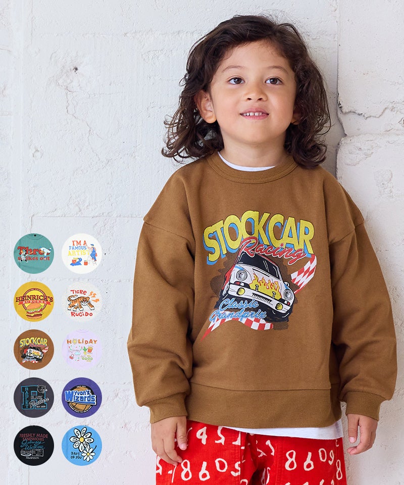 裏毛プリントトレーナー ｜ トップス ｜ 子供服のセレクトショップ