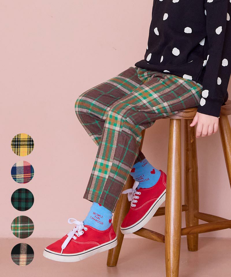 チェックタックパンツ ｜ ボトムス ｜ 子供服のセレクトショップ