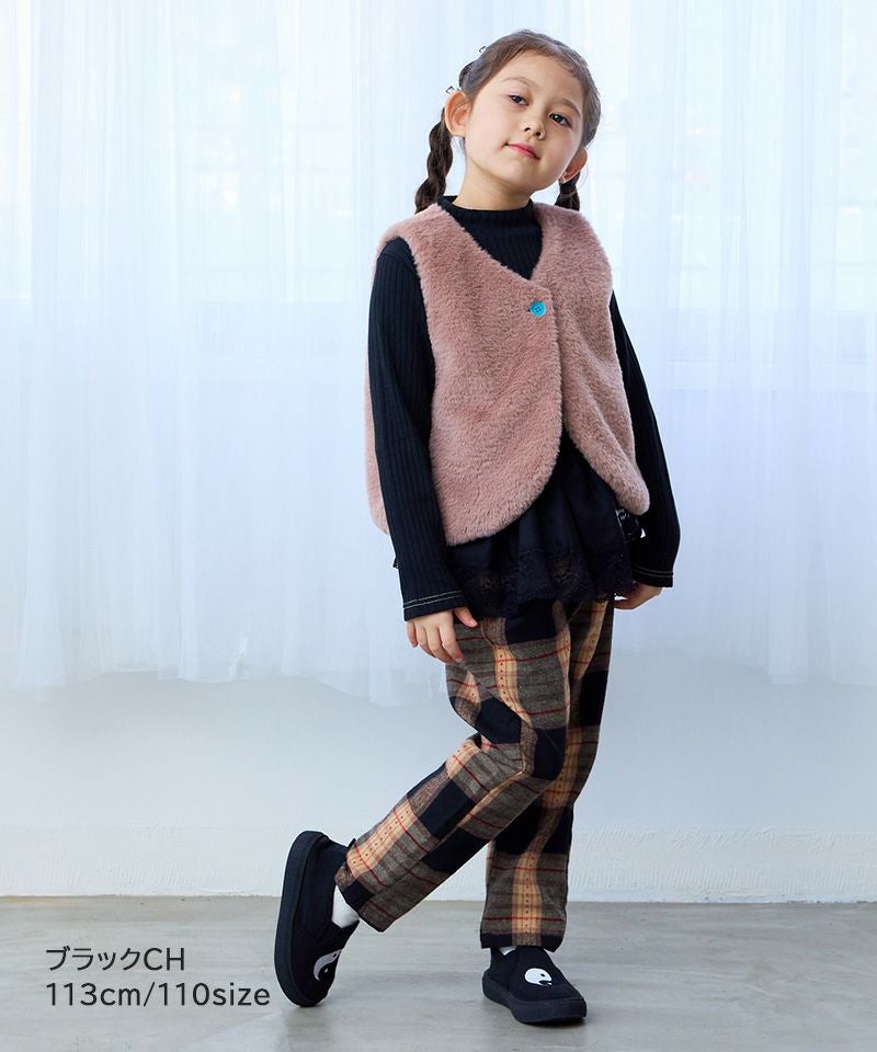 チェックタックパンツ ｜ ボトムス ｜ 子供服のセレクトショップ
