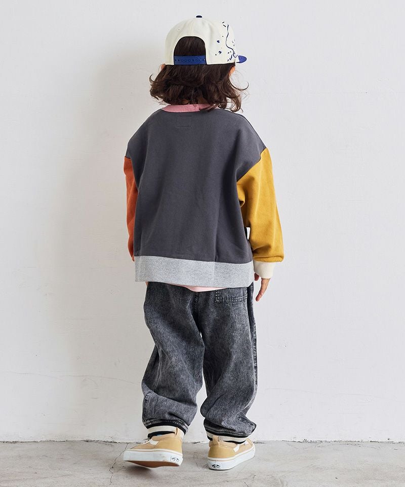 ひろちょこ★OUR⭐︎裏毛素材の切りっぱなし5分袖トレーナー 裏毛素材の切りっぱなし5分袖トレーナー – OURHOME