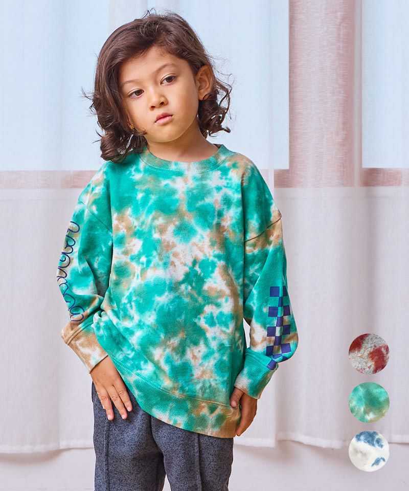 タイダイショルダープリントスウェット ｜ トップス ｜ 子供服の