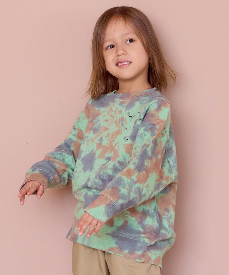 stein シュタイン タイダイ　ダメージスウェット タイダイダメージスウェット ｜ トップス ｜ 子供服のセレクトショップ