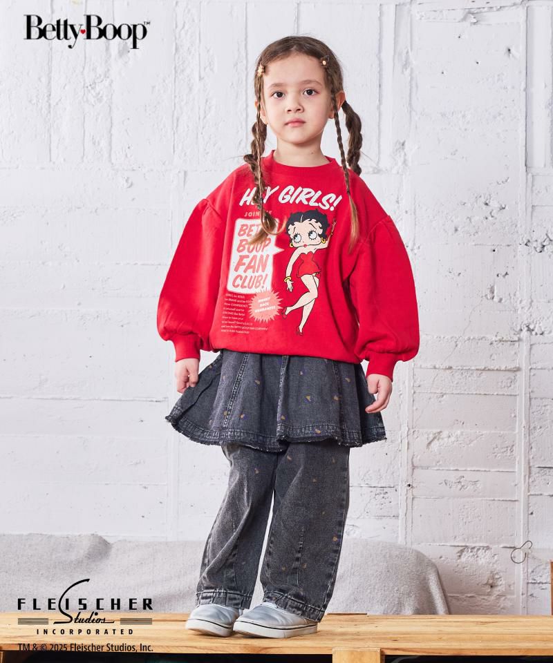 TIME SALE】【別注】Betty Boop プリントトレーナ－ ｜ トップス