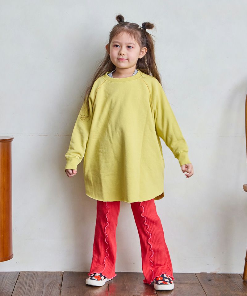 裏起毛テレコメローフレアーパンツ ｜ ボトムス ｜ 子供服のセレクト