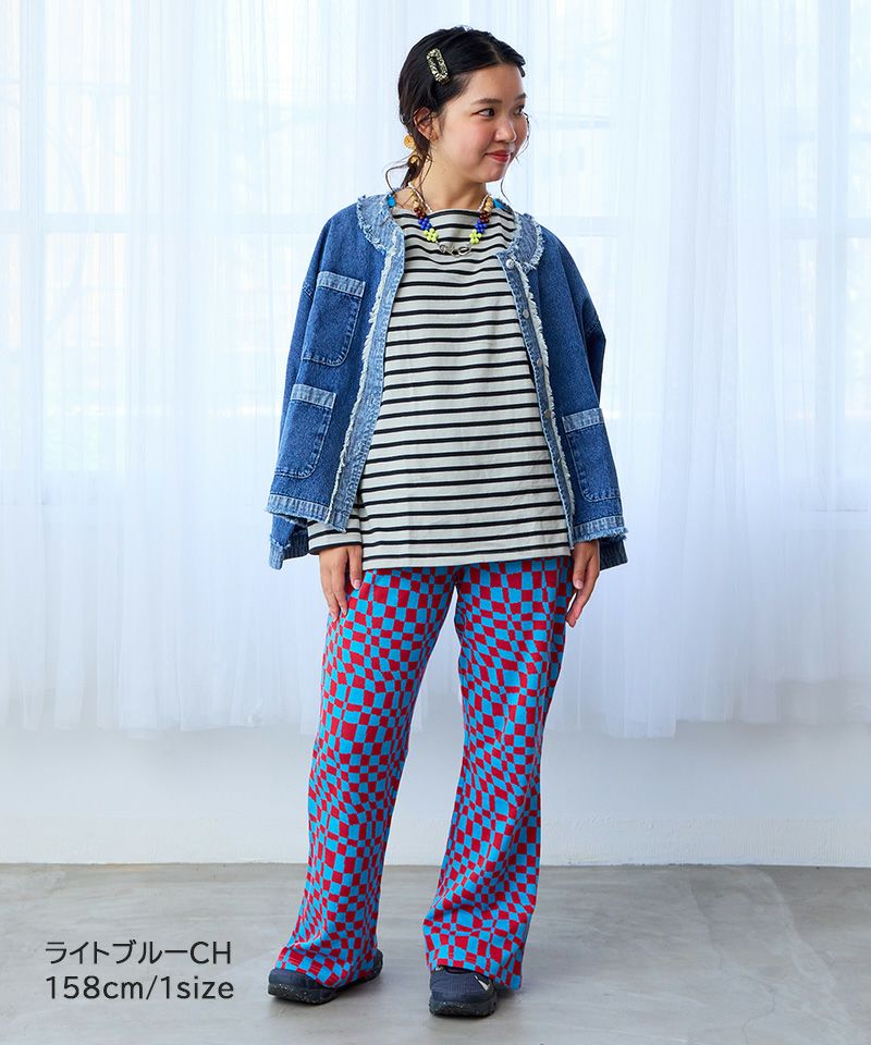ソウガラジャガードフレアパンツ／大人サイズ ｜ ボトムス ｜ 子供服の