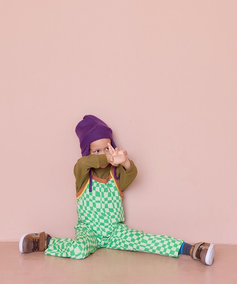 総柄ジャガードサロペット ｜ ボトムス ｜ 子供服のセレクトショップ