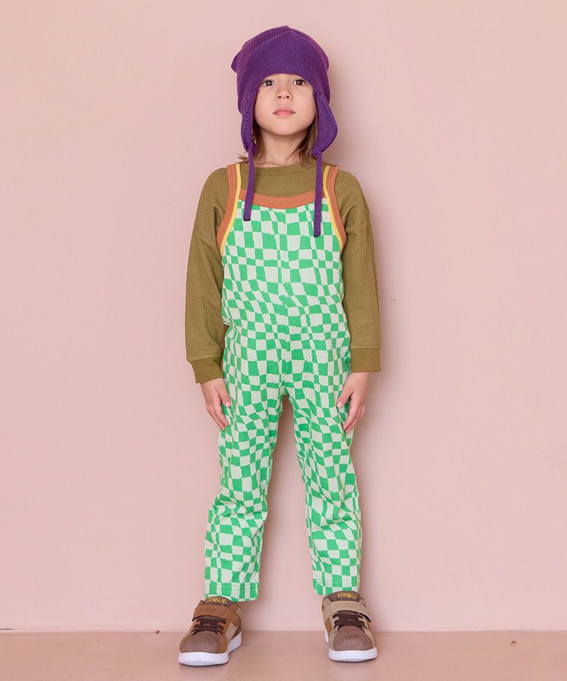 総柄ジャガードサロペット ｜ ボトムス ｜ 子供服のセレクトショップ