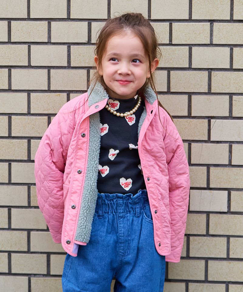 ボア×キルトリバーシブルブルゾン ｜ アウター・ジャケット ｜ 子供服