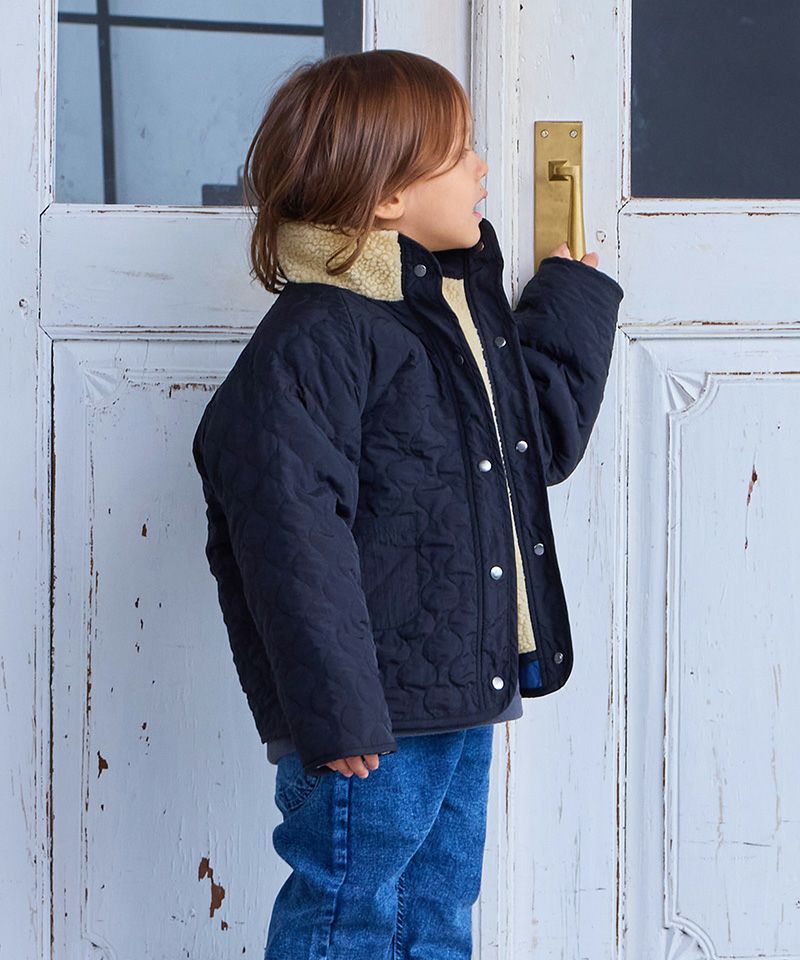 TIME SALE】ボア×キルトリバーシブルブルゾン ｜ アウター・ジャケット