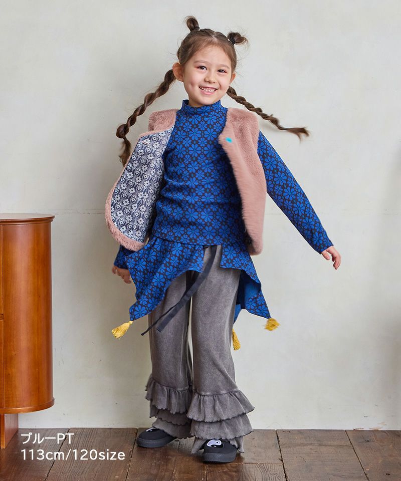 総柄ジャガードカットソー ｜ トップス ｜ 子供服のセレクトショップ