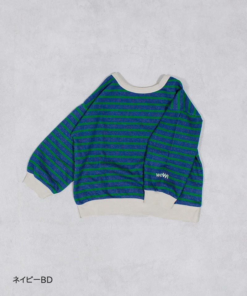 両面裏毛ボーダートレーナー／一部店舗限定 ｜ トップス ｜ 子供服の